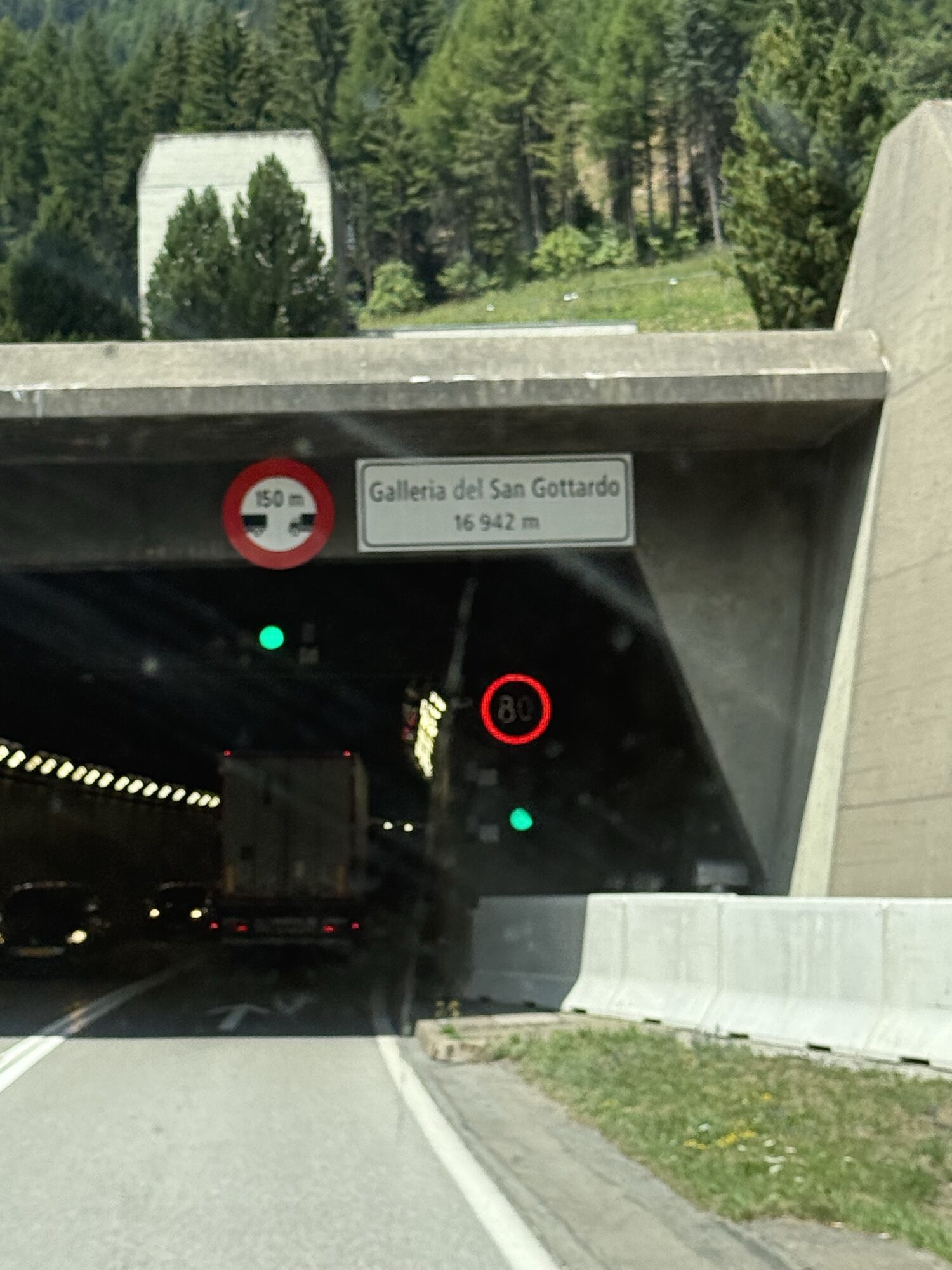 Entering the tunnel