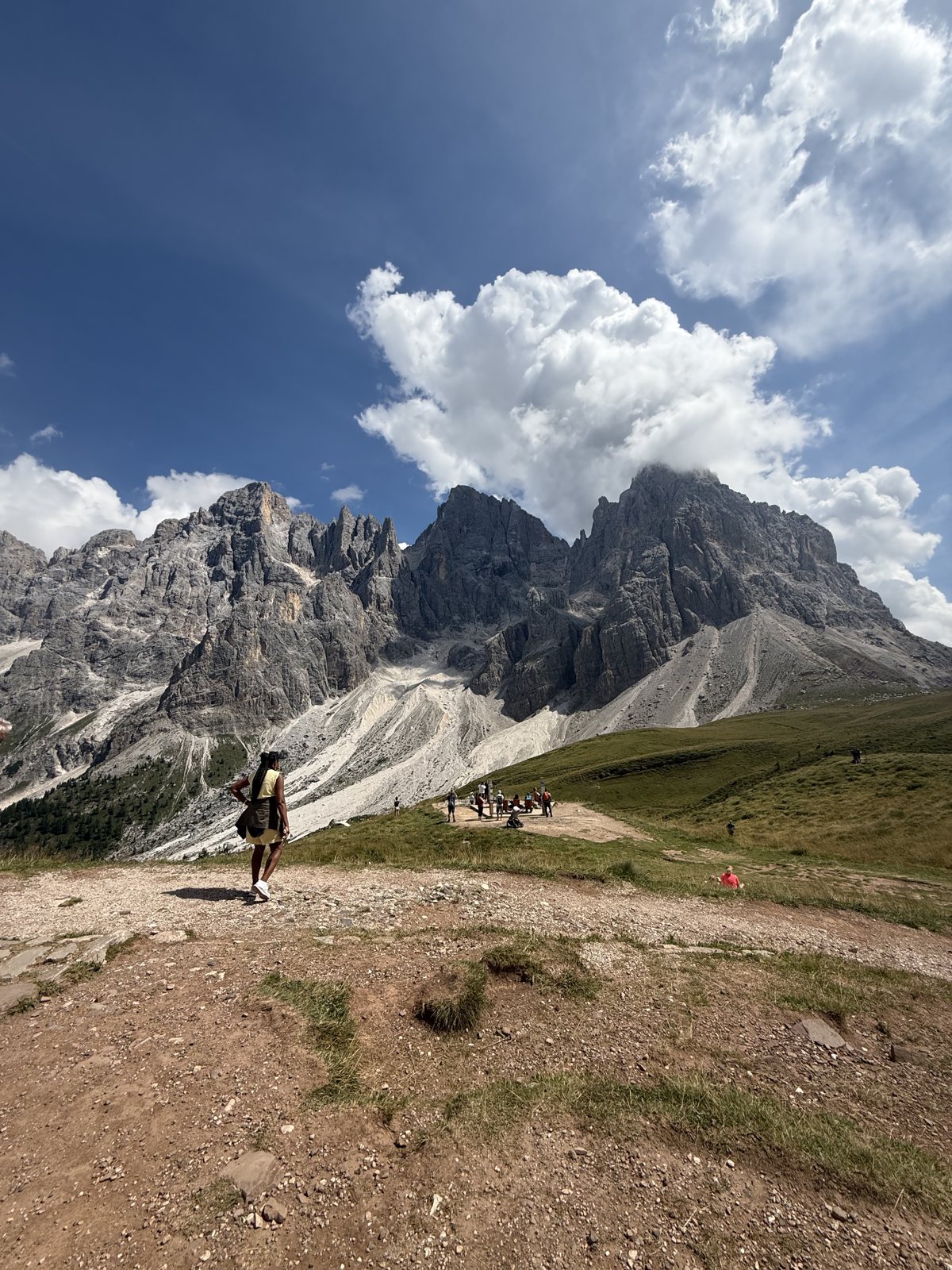 the Pale di San Martino from the plateau