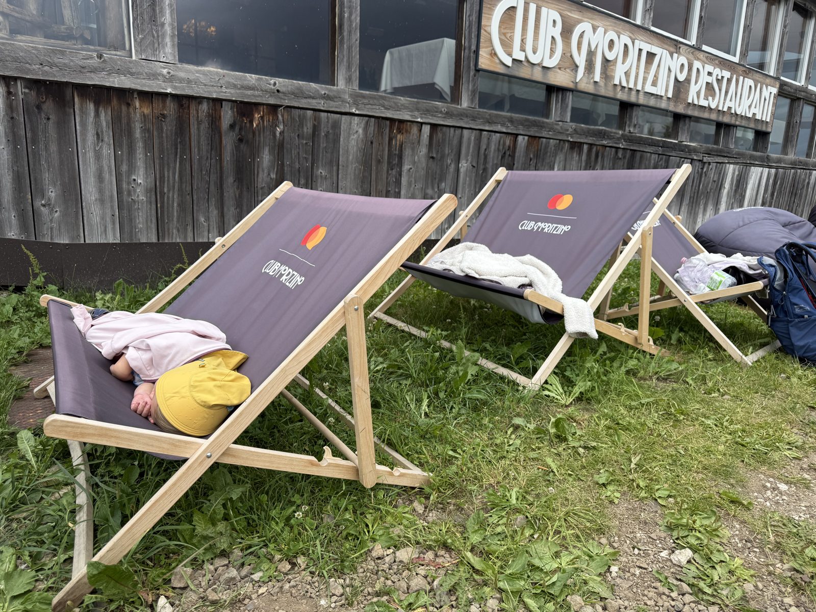 deck chairs at Club Moritzino