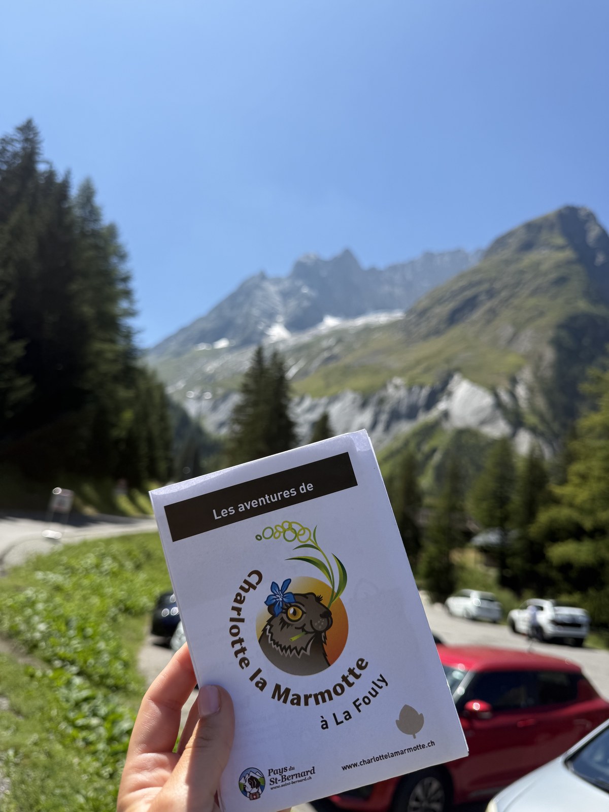 the Charlotte la Marmotte trail, La Fouly