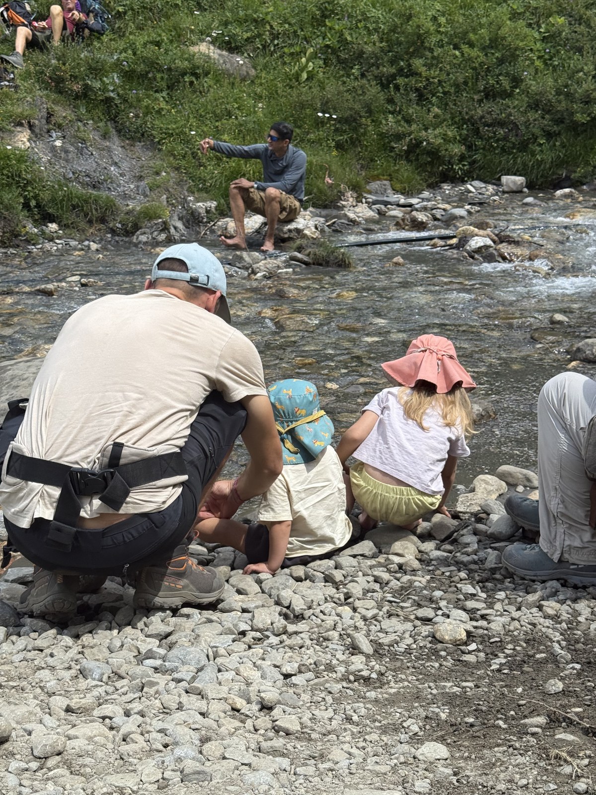 at the mountain stream