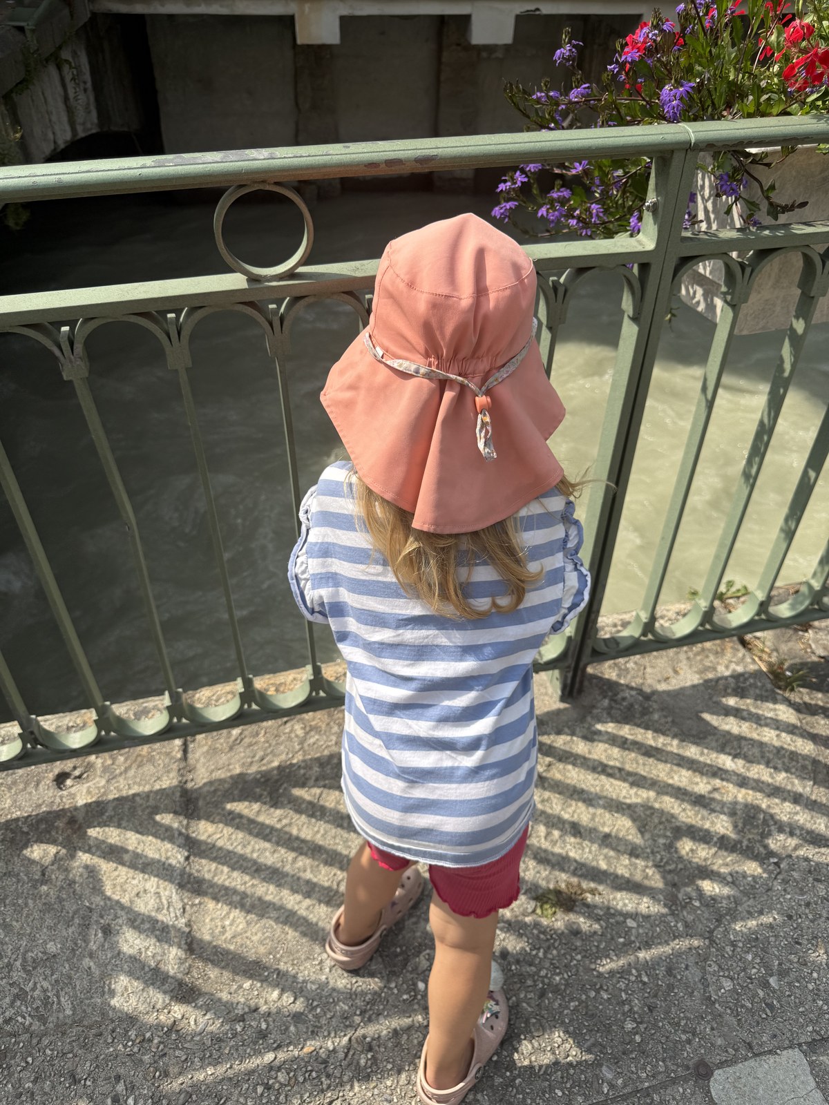 on the bridge over the Arve, Chamonix
