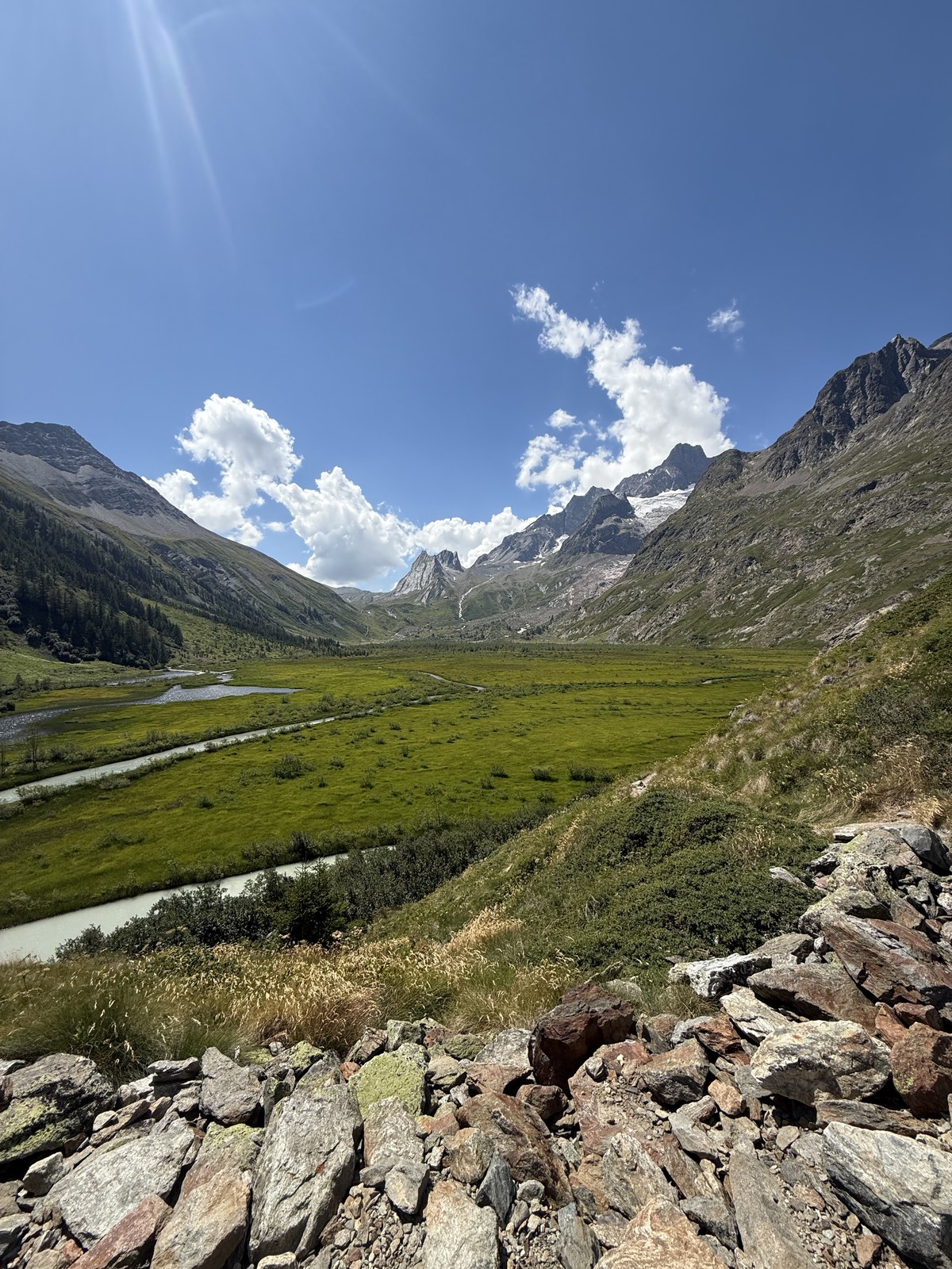 the Lac Combal plateau in Val Veny