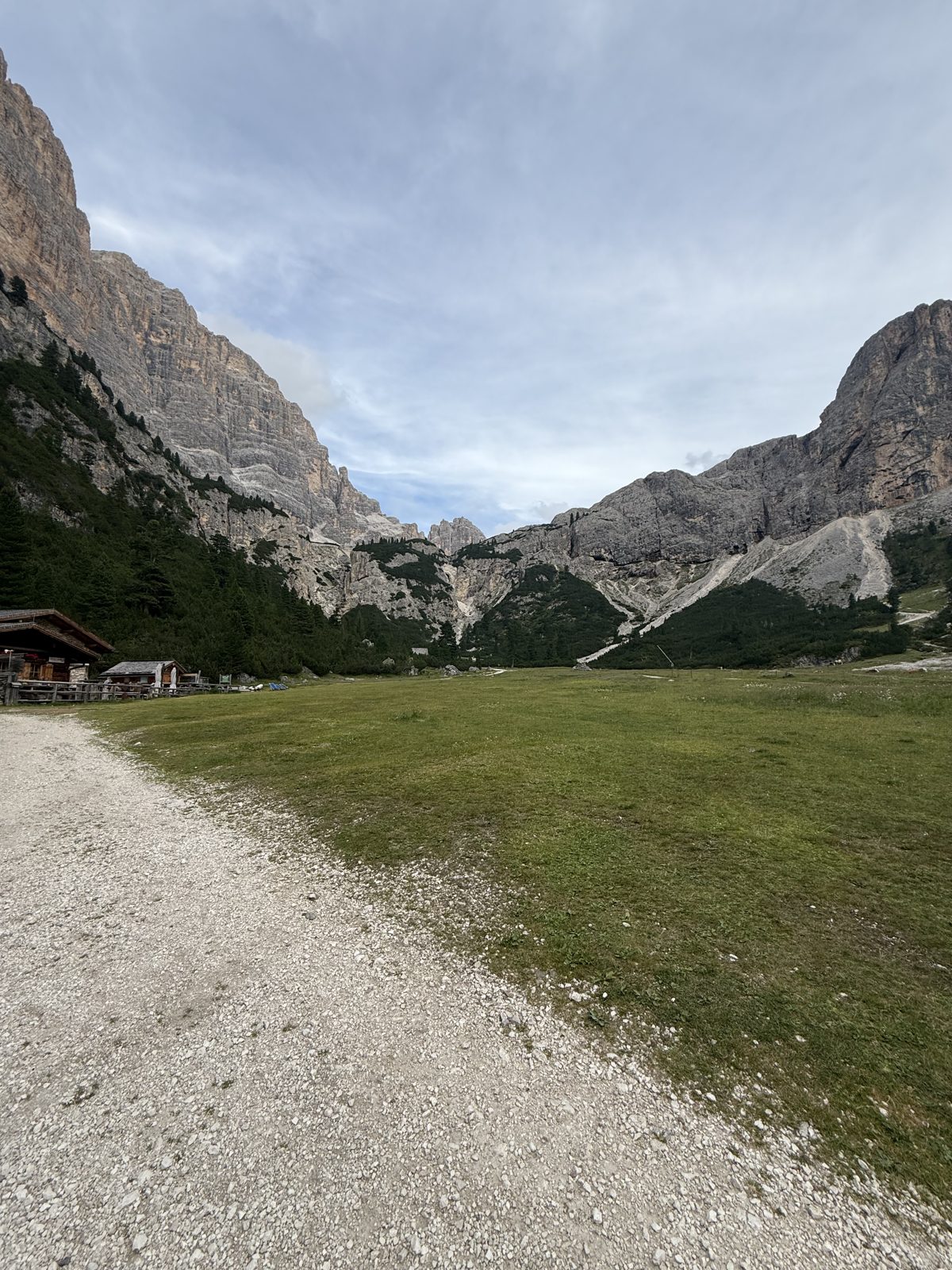 the valley on the way down